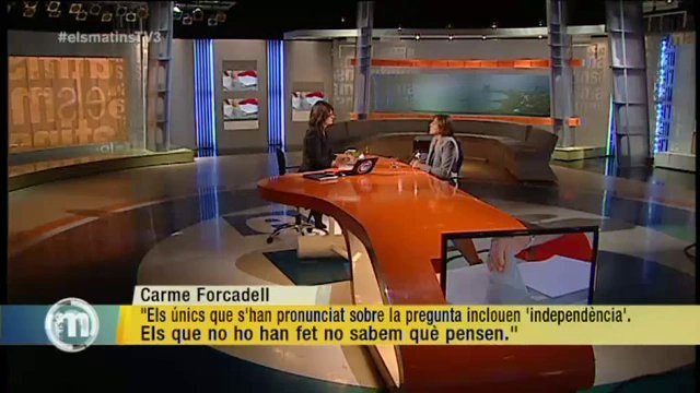 TV3 - Els Matins - Carme Forcadell: No pot ser que en nom de la unitat no hi hagi procés