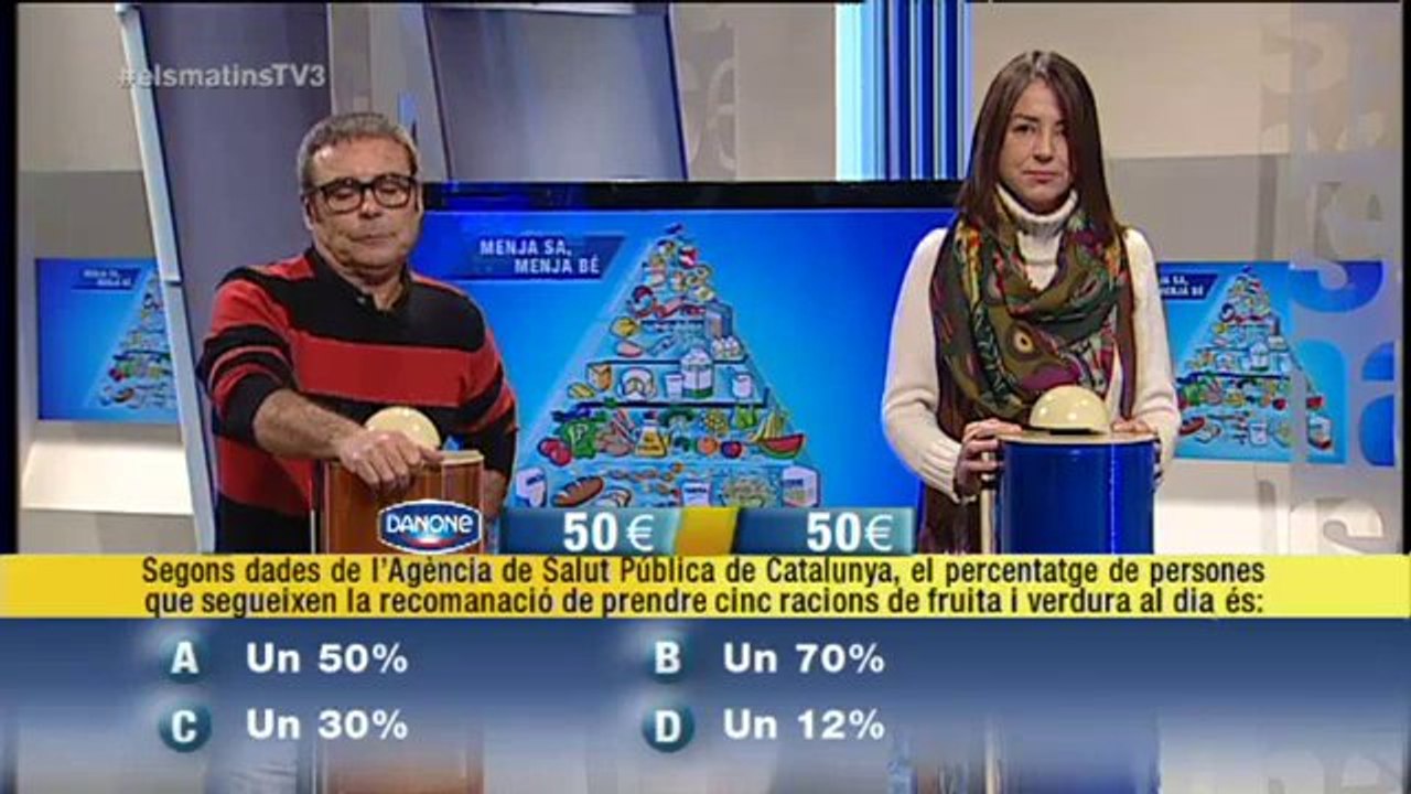 TV3 - Els Matins - Concurs "Menja sa, menja bé" (09/12/13)