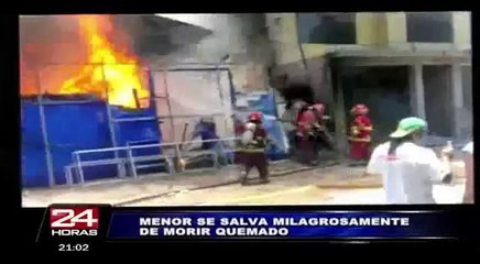Santa Anita: adolescente se salvó de morir tras quedar atrapado en incendio