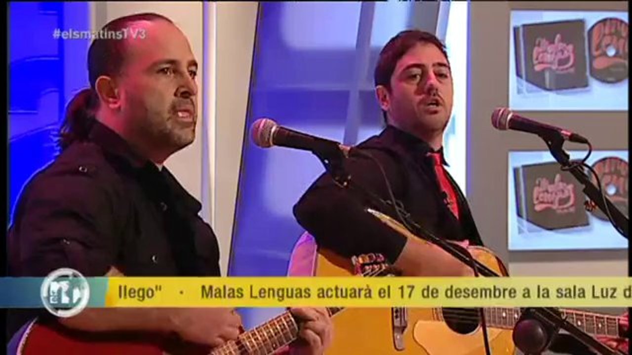 TV3 - Els Matins - "Malas Lenguas" presenta el disc "Tarde, pero llego"