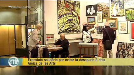 TV3 - Els Matins - Exposició solidària per evitar la desaparició dels Amics de les Arts