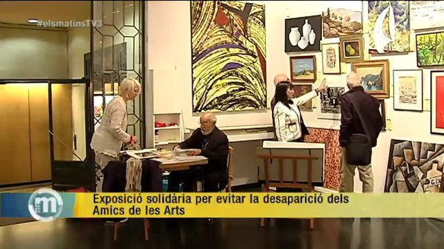 TV3 - Els Matins - Exposició solidària per evitar la desaparició dels Amics de les Arts