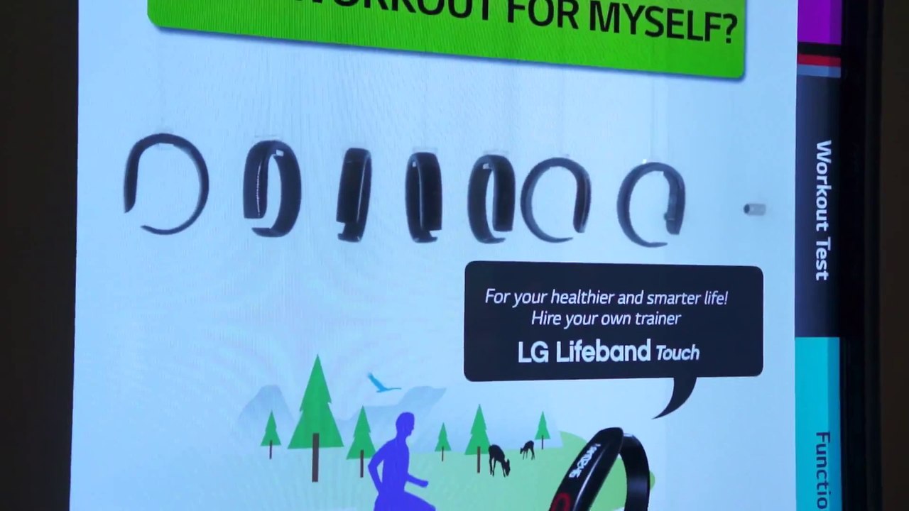 LG 47- Transparent LCD in action at CES 2014