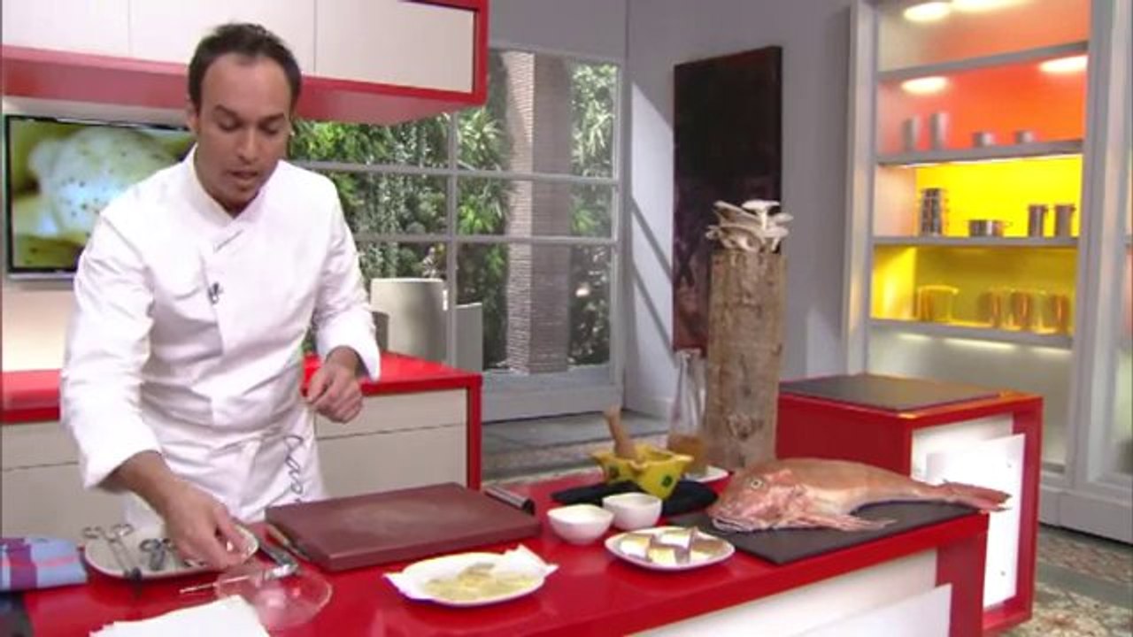 Papillota de peix de roca amb bolets