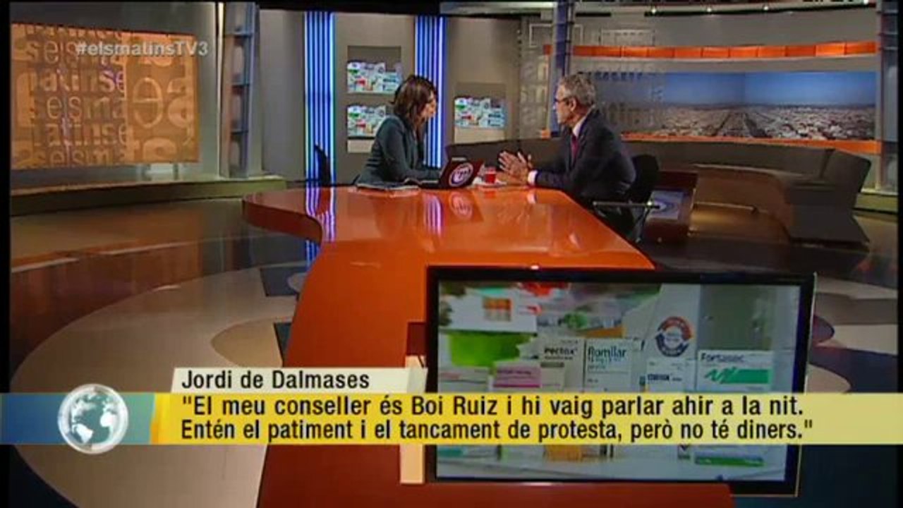 TV3 - Els Matins - Jordi De Dalmases: "Les farmàcies som moneda de canvi"