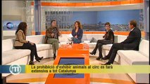 TV3 - Els Matins - La prohibició d'exhibir animals al circ es farà extensiva a tot Catalunya
