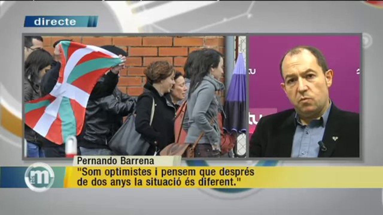 TV3 - Els Matins - Pernando Barrena: "El PP obstaculitza una acció de país que busca un escenari