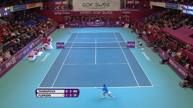 Open GDF - Sharapova écrase Flipkens