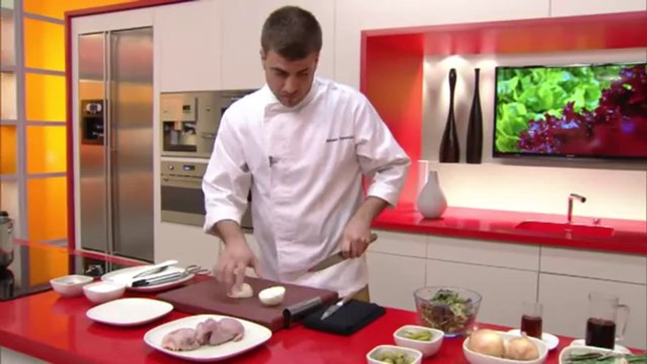 Amanida de guatlles amb escabetx de vermut