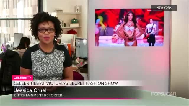 Adam Levine Blows Kisses to Behati Prinsloo at the Victoria's Secret Fashion Show _ POPSUGAR News_clip3