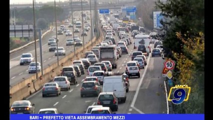 Bari | Prefetto vieta assembramento mezzi