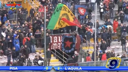 Pisa - L'Aquila 2-2 | Highlights and Goals Prima Div. Gir.B 20^ Giornata 19/01/2014