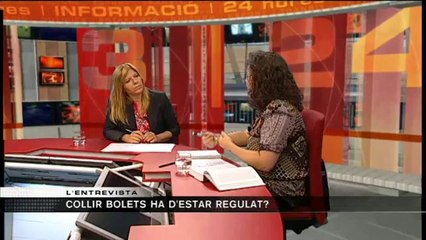 TV3 - Entrevista 3/24 - Cal una regulació per collir bolets? Laia Ribas, presidenta Societat Catal