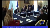 Bari | Ministro Alfano incontra il Prefetto