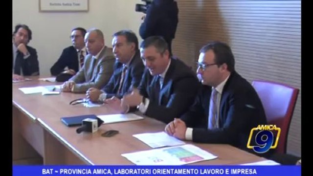 BAT | Provincia Amica, laboratori orientamento lavoro e impresa