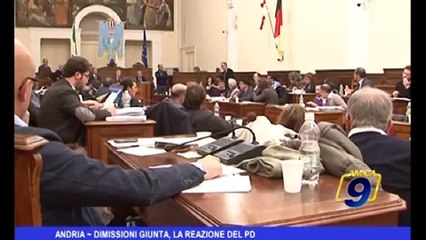 Andria | Dimissioni Giunta, la reazione del PD