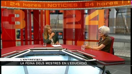 TV3 - Entrevista 3/24 - La feina del mestre en l'educació, Àngels Ollé, pedagoga i professora ju