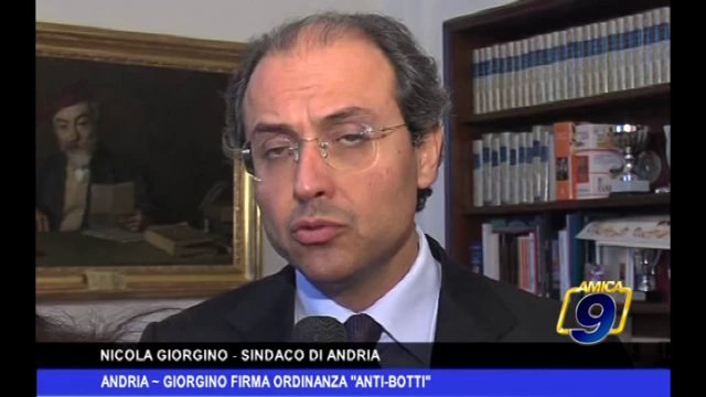 Andria | Giorgino firma ordinanza anti-botti