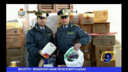 Molfetta | Sequestrati quasi 700 kg di botti illegali