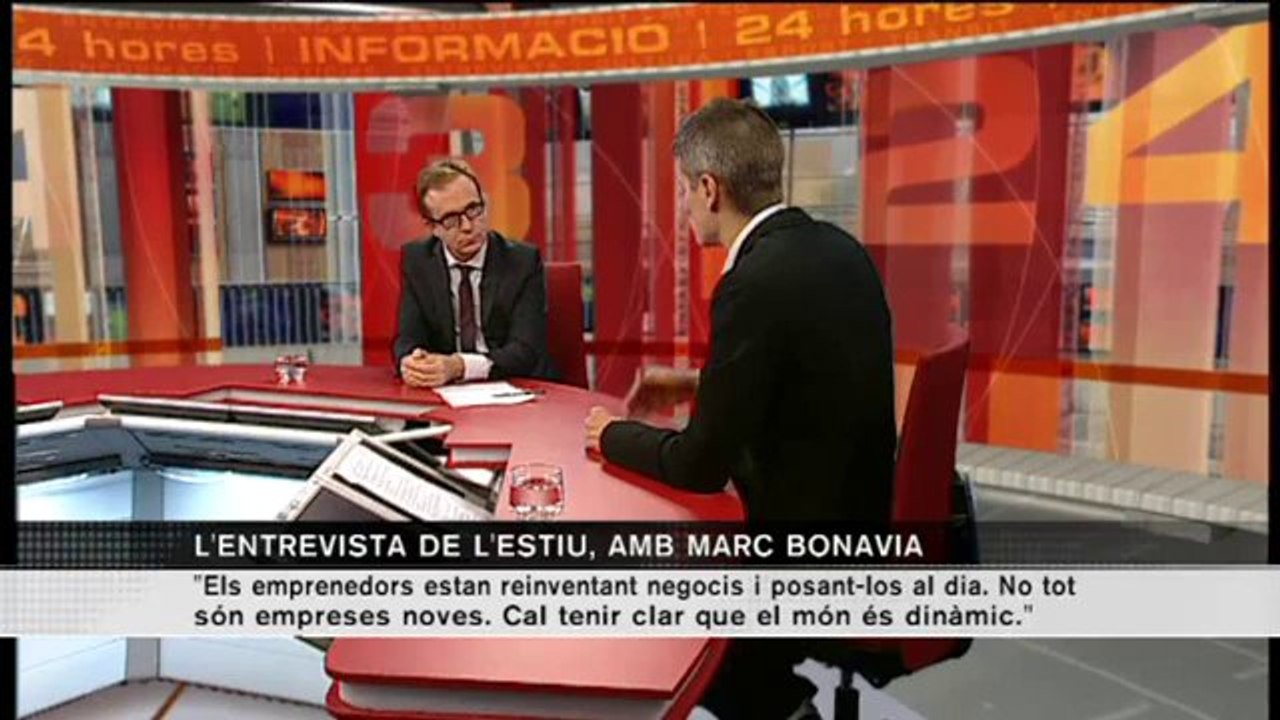 TV3 - L'entrevista de l'estiu - Marc Bonavia: "Trobar la seguretat en una multinacional o a l'Estat
