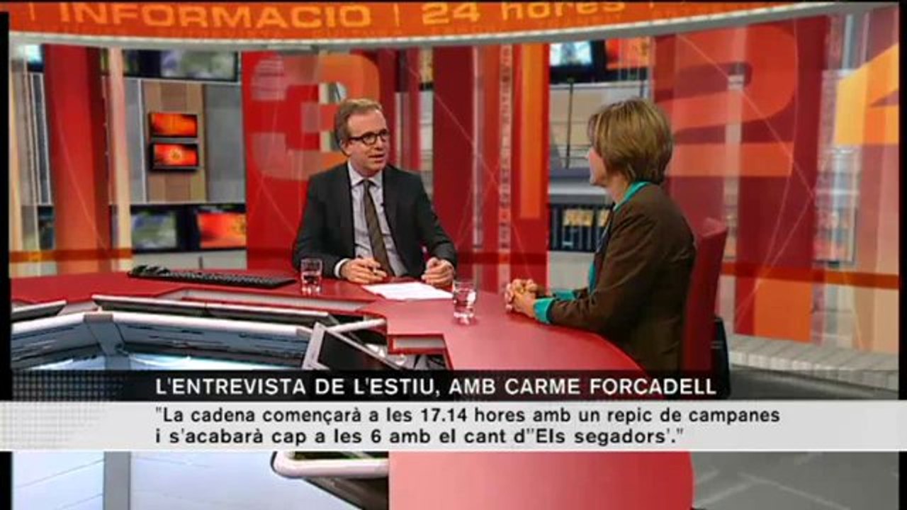 TV3 - L'entrevista de l'estiu - Forcadell: "Convidem tothom qui cregui que cal una consulta a parti