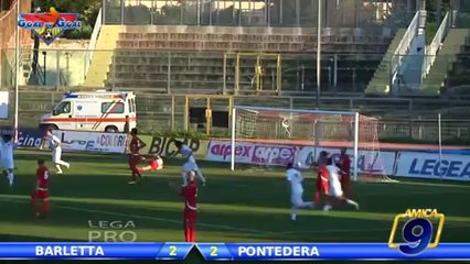Barletta - Pontedera 2-2 | Highlights and Goal | Recupero 14^ Giornata - 18/12/2013