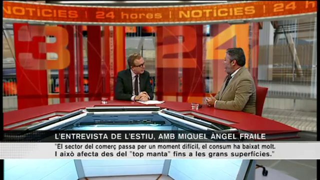 TV3 - L'entrevista de l'estiu - Miquel Àngel Fraile: "La loteria de Nadal catalana suposa guanys p