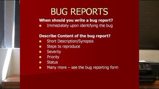 Bug Reporting - online Software Testing _ QA class