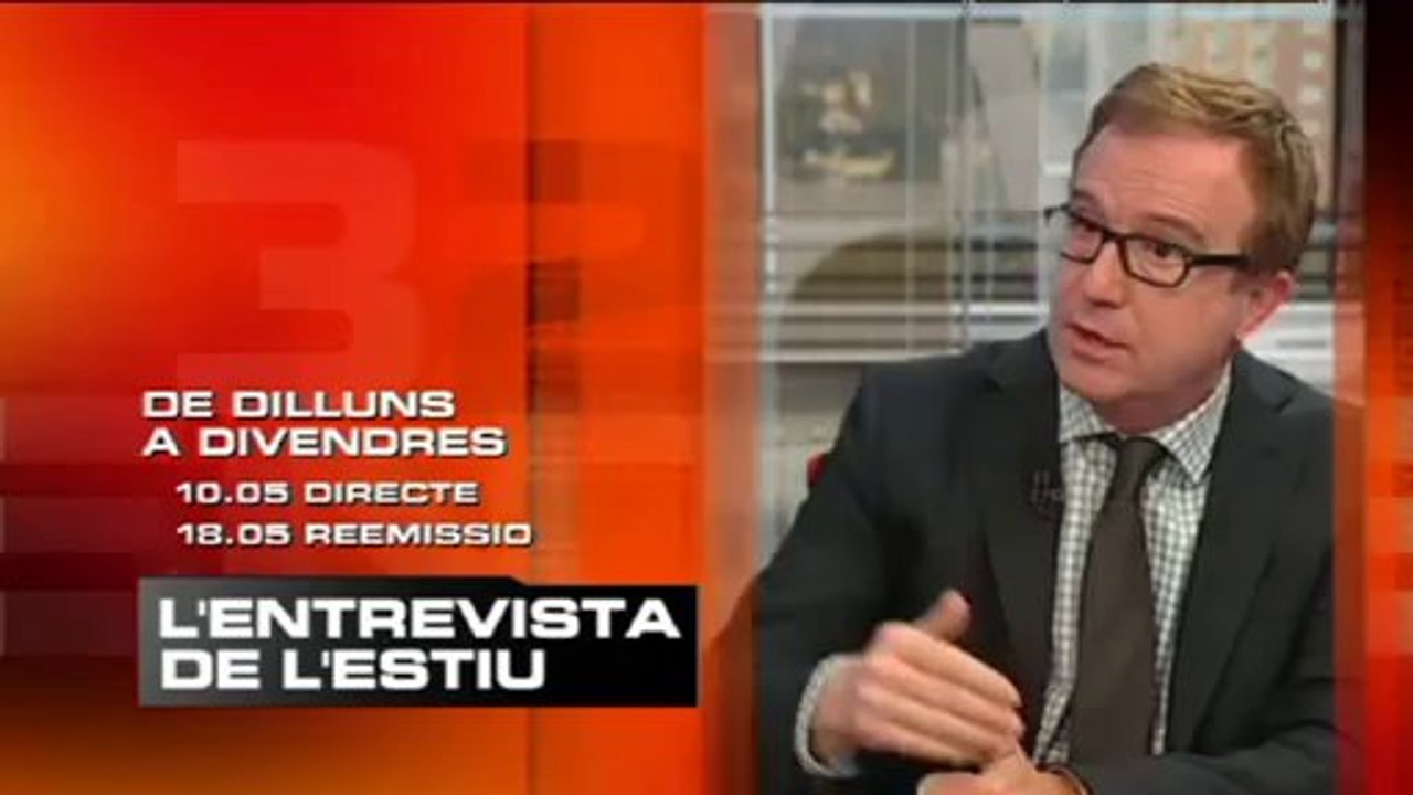 TV3 - De dilluns a divendres, 10.10, a TV3 - "L'entrevista de l'estiu"