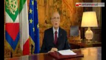 TG 31.12.13 In tv il discorso Napolitano, Lega e Grillo invitano al boicottaggio