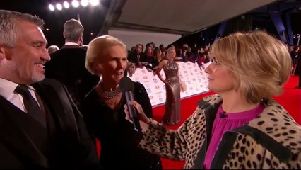 Mary Berry and Paul Hollywood Red Carpet National Television Awards 2014