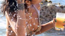 Rihanna Shows Off Her Hot Bikini Body at One Sandy Lane Beach in Barbados