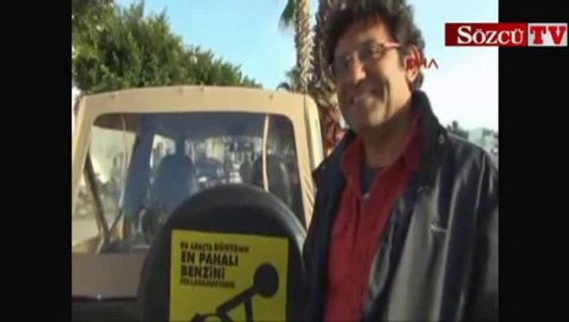 Benzin zammına grafikli protesto