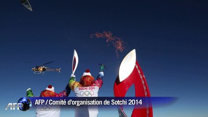 JO-2014: la flamme olympique sur le toit de l'Europe