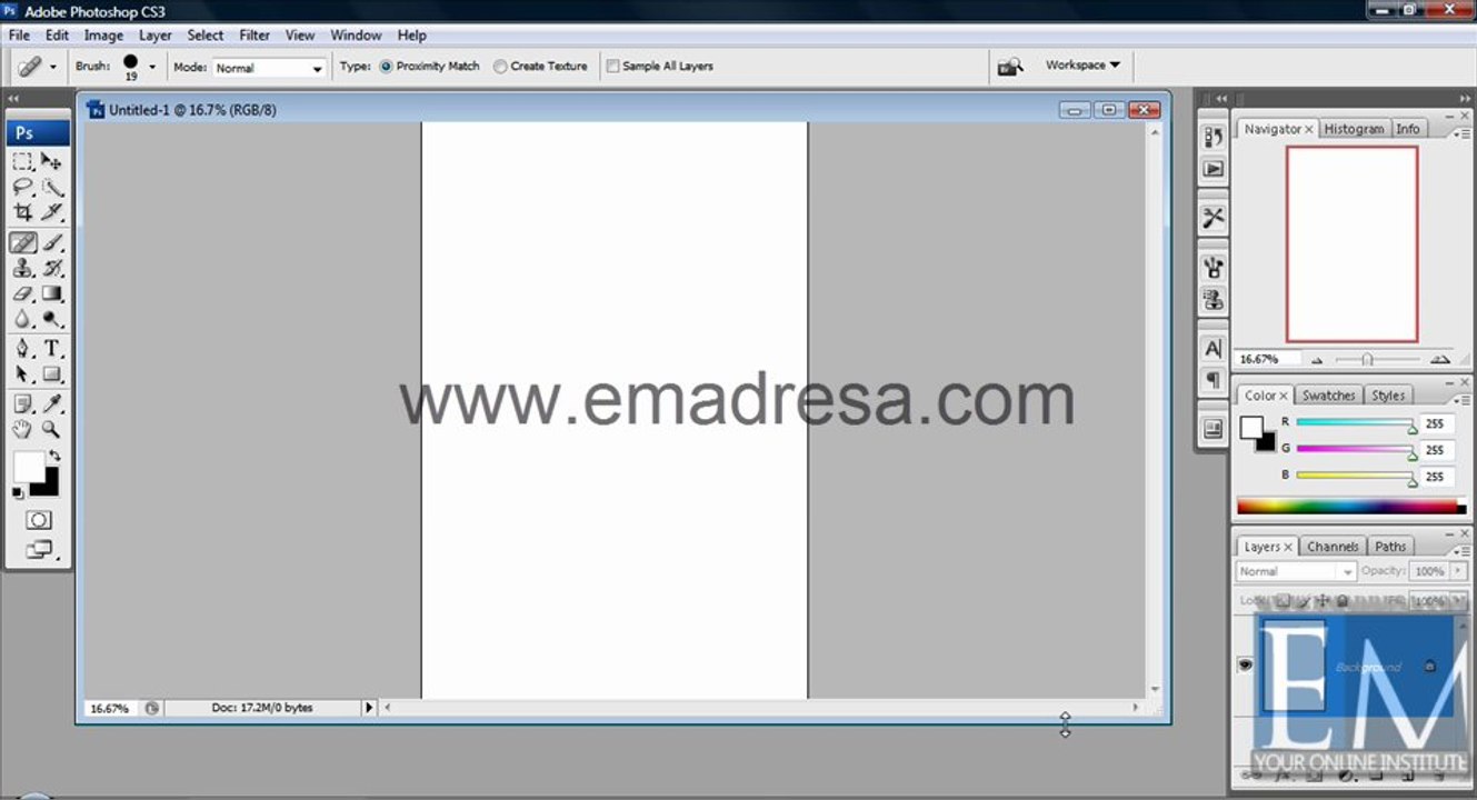 Adobe Photoshop Cs3 Interface Basic Photoshop Tutorials in URDU, Hindi by Emadresa