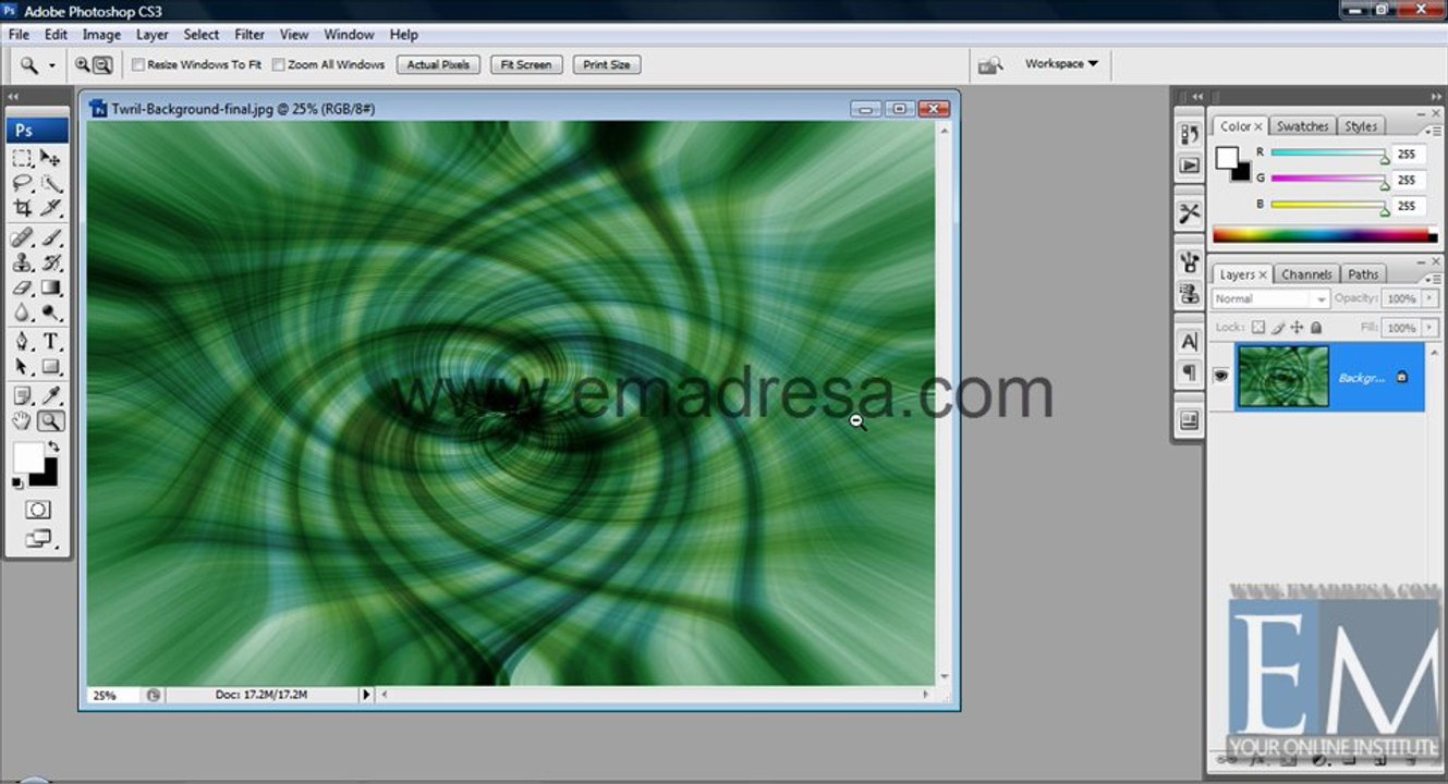 Advance Interface Adobe Photoshop CS3 Basic Photoshop Tutorials in URDU, Hindi by Emadresa
