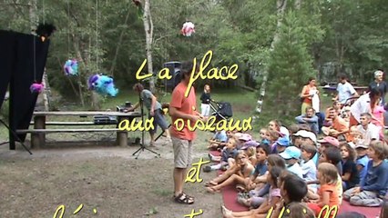 la place aux oiseaux et l'inauguration de la 8 ème édition du festival de l'écho des mots