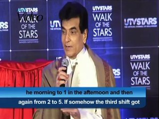 Jeetendra hand print at Walk of the stars