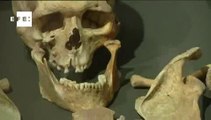 Museu expõe restos do europeu de olhos azuis e pele morena de 7 mil anos