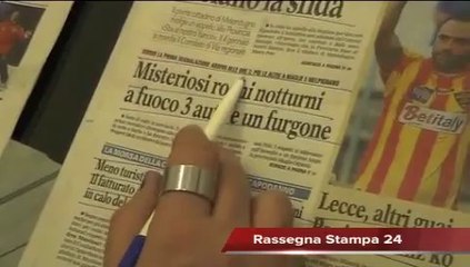Leccenews24 Notizie dal Salento in tempo reale: Rassegna Stampa 30 Dicembre