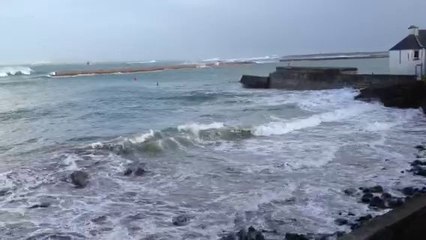 Intempéries à l'Île de Sein