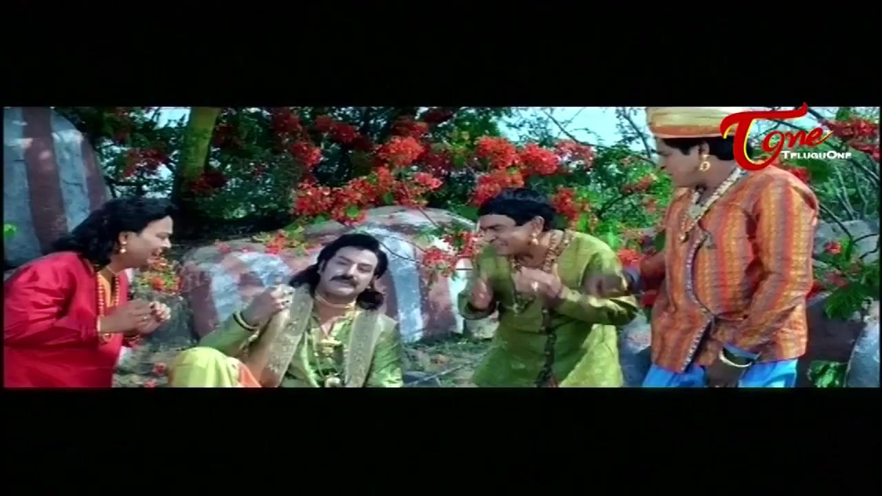 Pandurangadu Comedy   Balakrishna Eyes Lord Srikrishna's Girl Friends Record