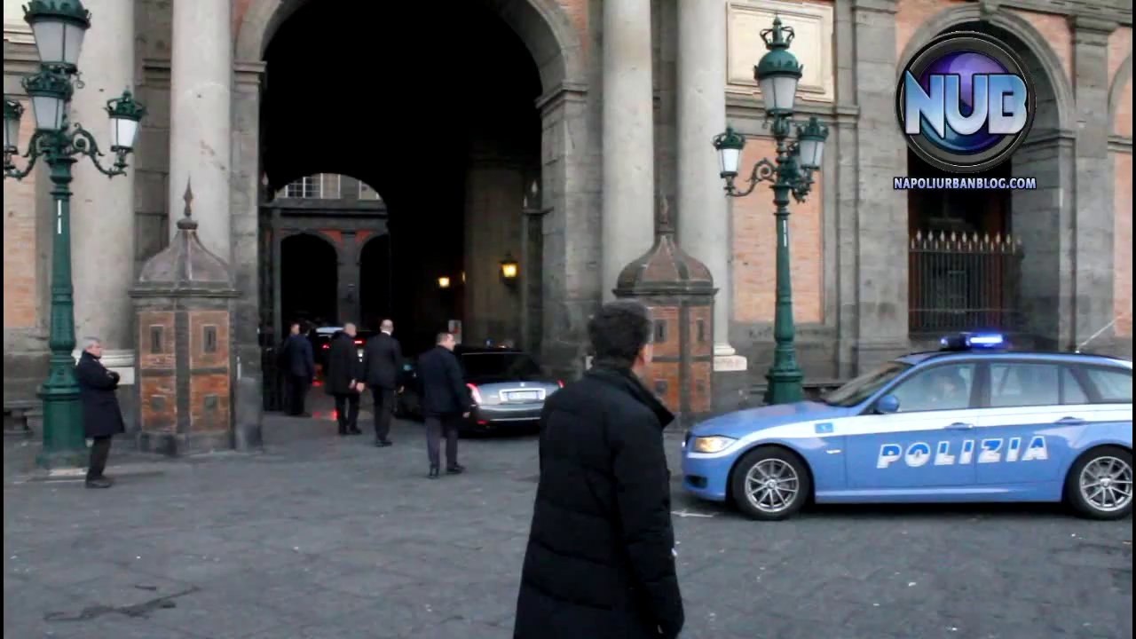 Arrivo di Napolitano a Napoli