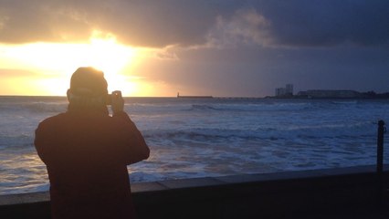La marée haute crée le spectacle
