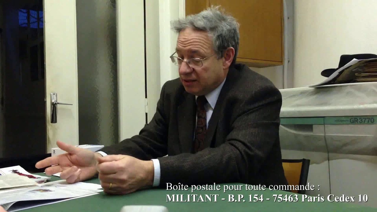 André Gandillon - Présentation de la Revue Militant