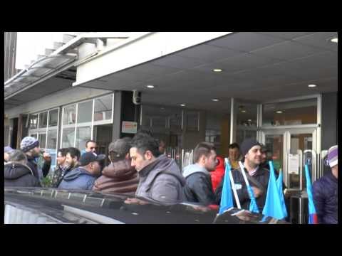 Napoli - Sciopero vigilantes Eav (15.01.14)