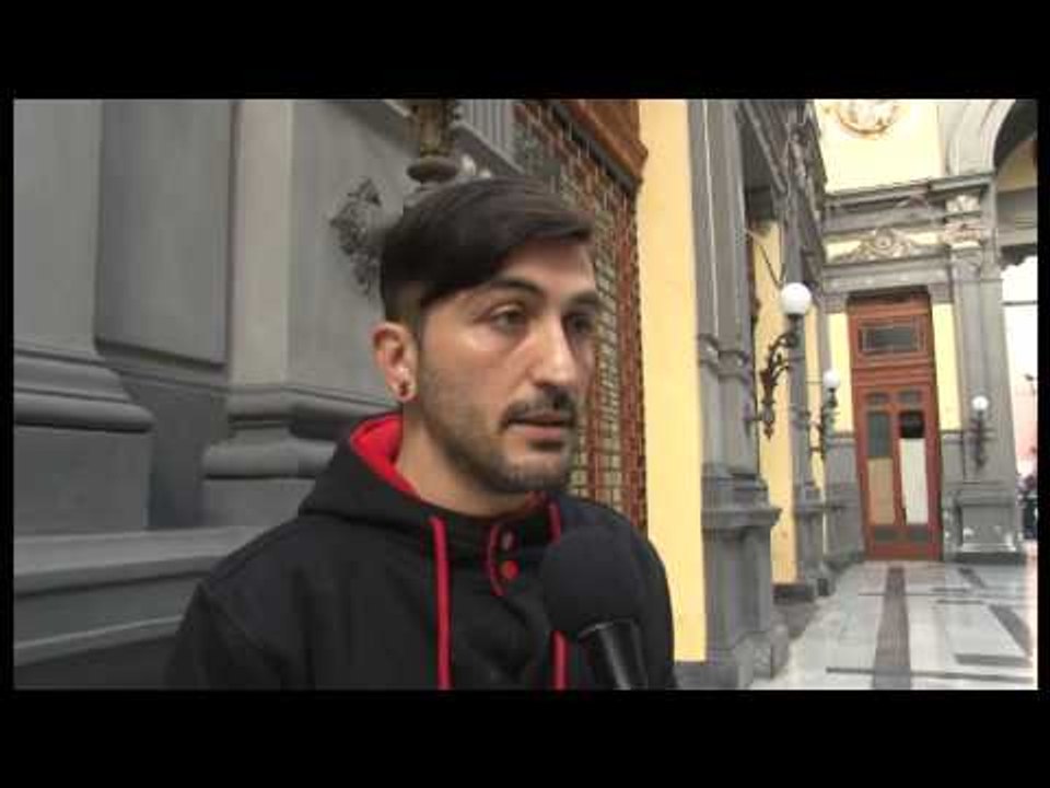 Napoli - I barboni alla galleria (15.01.14)