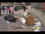 San Marcellino (CE) - Scuola e periferie tra i rifiuti, protestano i cittadini (09.01.14)