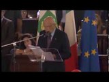 Napoli - Il presidente Napolitano in città per Capodanno (31.12.13)
