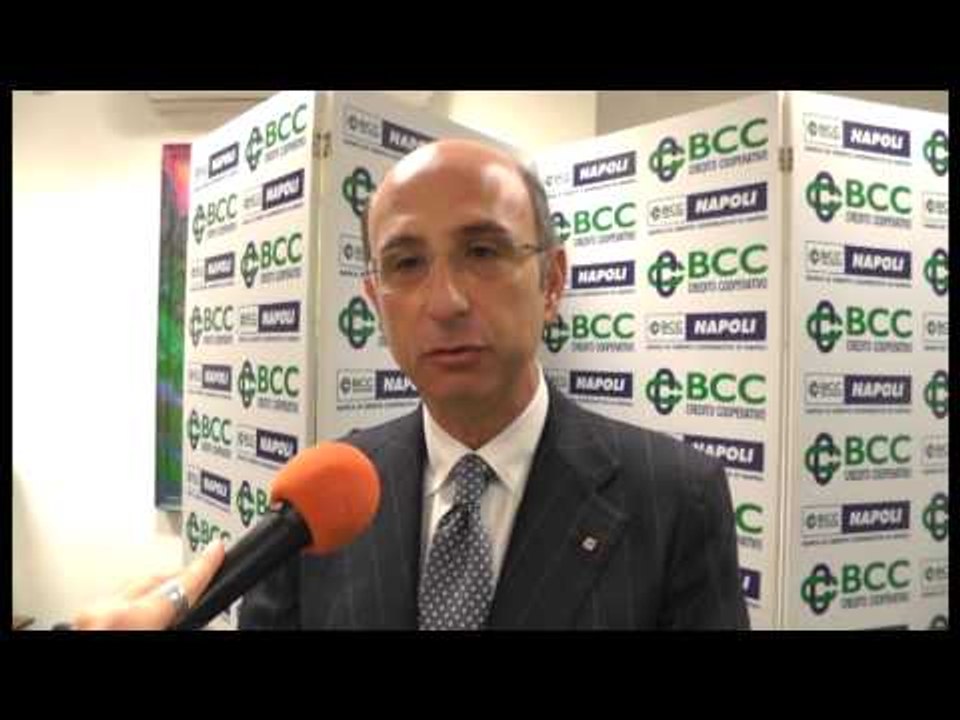 Napoli - Il bilancio 2013 della Bcc, gli auguri di Manzo (31.12.13)